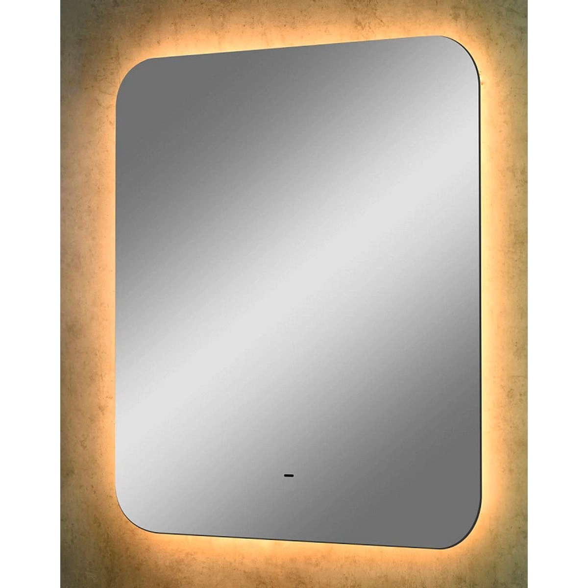 Зеркало 600х700 Burzhe LED с бесконтактным сенсором, теплая подсветка ЗЛП320