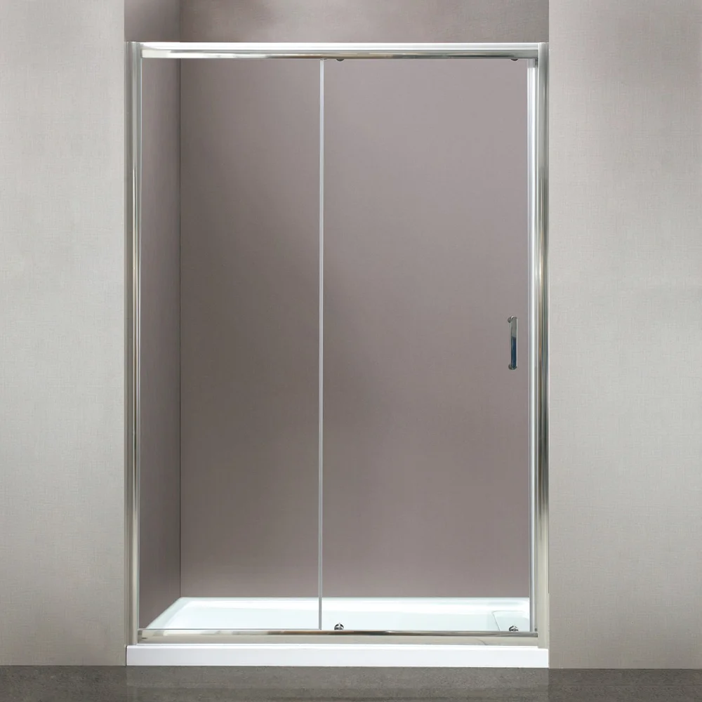 Душевая дверь в нишу BelBagno Uno 195 BF 1 155 C Cr размеры 155х195 см, стекло прозрачное