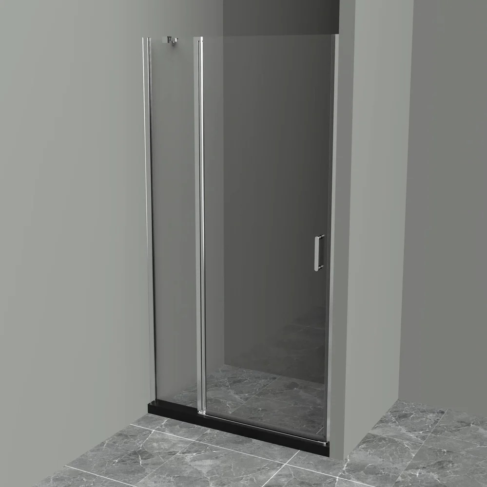 Душевая дверь в нишу BelBagno Uno B-12-30+60-C-Cr размеры 90х190 см, стекло прозрачное