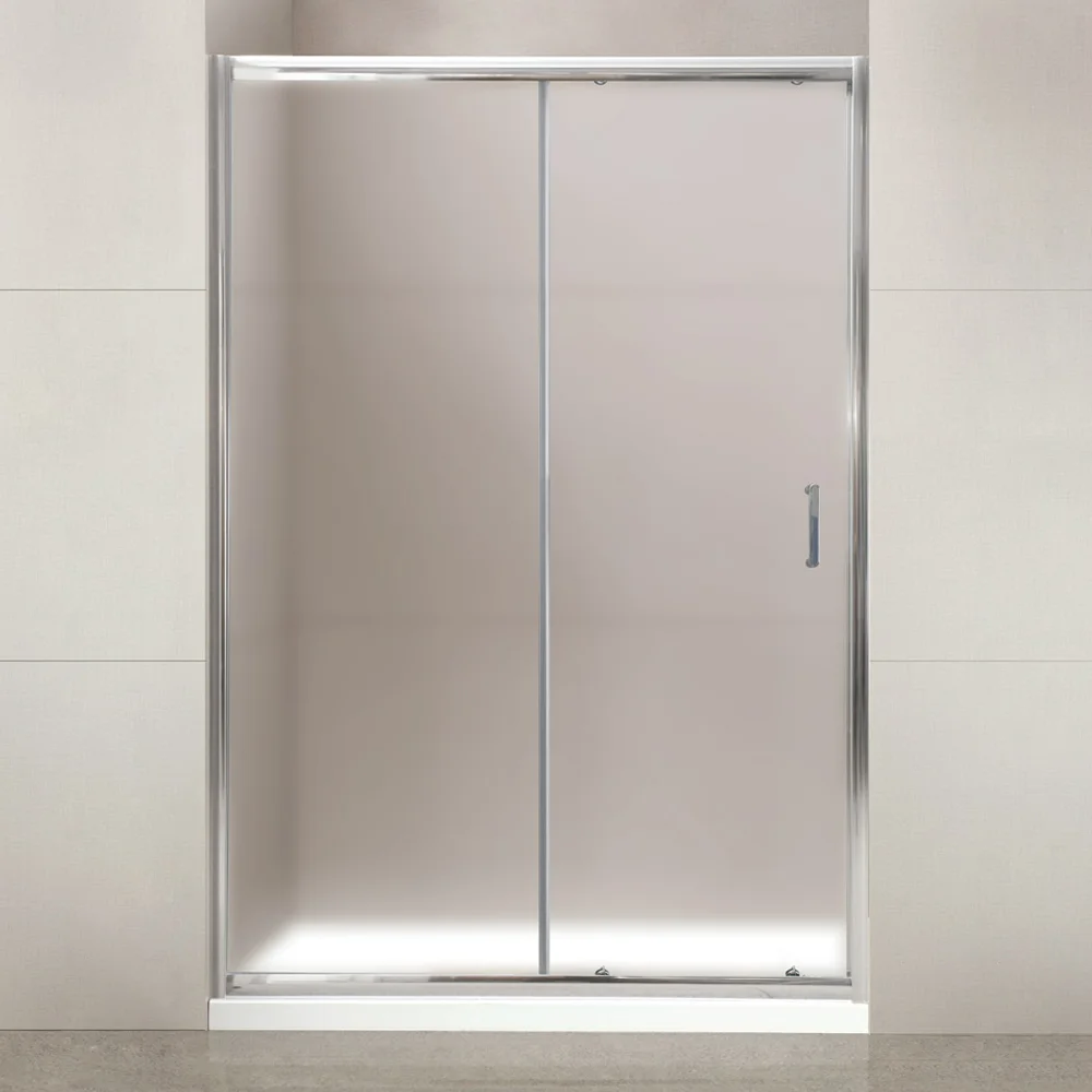 Душевая дверь в нишу BelBagno Uno 195-BF 1 150 P Cr размеры 150х195 см, стекло текстурное