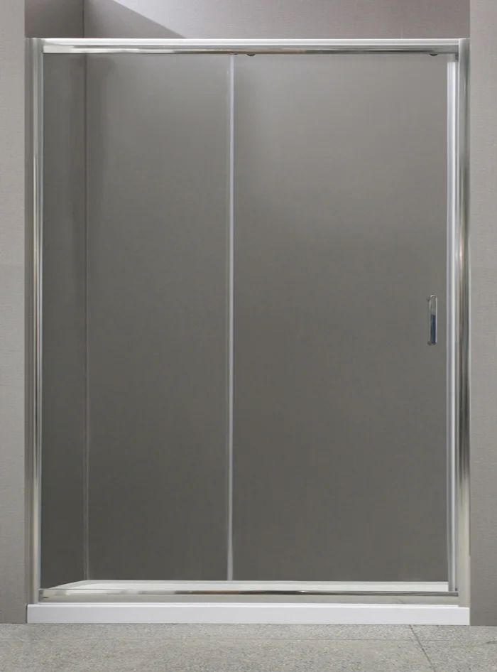 Душевая дверь в нишу BelBagno Uno BF 1 140 C Cr размеры 140 x 185 см, стекло прозрачное
